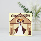 Invitations occidentales de Fête de la mariée de (Debout devant)