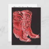 Invitations occidentales de fête de partie de (Devant / Derrière)