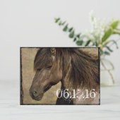 Invitations occidentales de mariage de cheval de (Debout devant)