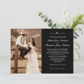 Invitations occidentales de photo de mariage (Debout devant)
