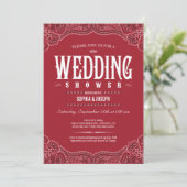 Invitations occidentales de wedding shower de (Debout devant)