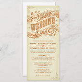 Invitations occidentales élégantes de mariage (Devant / Derrière)