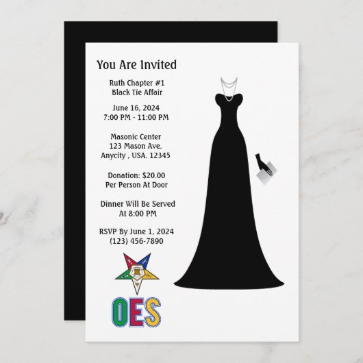 invitations OES (Devant / Derrière)