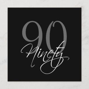 Invitations officielles de Black Grey 90e annivers