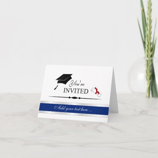 Invitations officielles de diplômés - Personnalise (Devant)