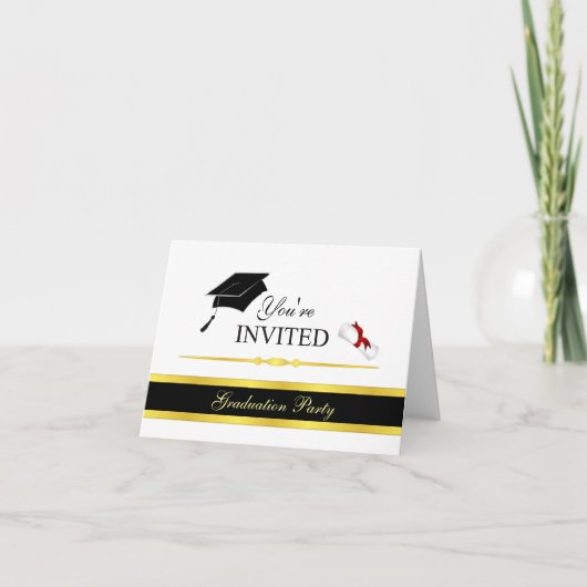 Invitations officielles de diplômés - Personnalise (Devant)