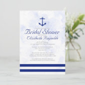 Invitations officielles de douche nuptiale Ancre (Debout devant)