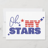 Invitations Oh mon étoile et mes rayures. Indépen (Dos)