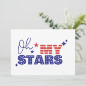 Invitations Oh mon étoile et mes rayures. Indépend (Debout devant)