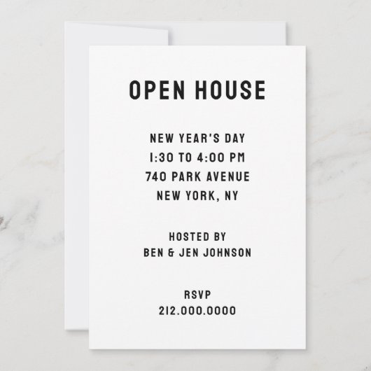 Invitations Open House (Dos)