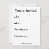 Invitations Open House Humour Party (Dos)