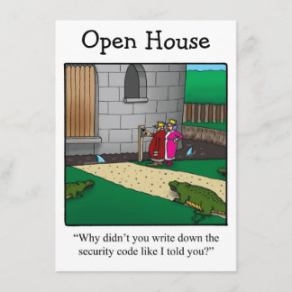 Invitations Open House Humour Party