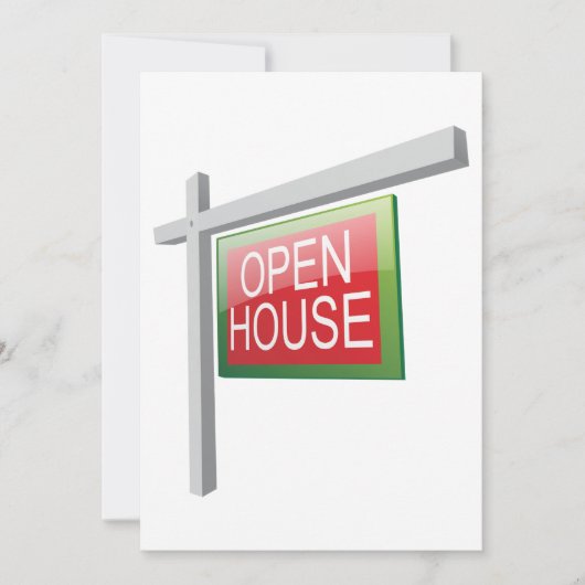Invitations Open House Sign (Devant)