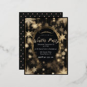 Invitations opulentes Black & Gold Foil (Recto/Verso)