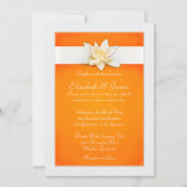 Invitations oranges de mariage (Devant)