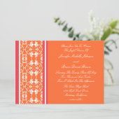 Invitations oranges de mariage de framboise de (Debout devant)