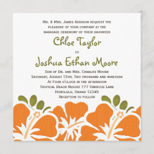 Invitations oranges de mariage de ketmie