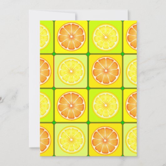 Invitations Oranges Et Citrons (Devant)