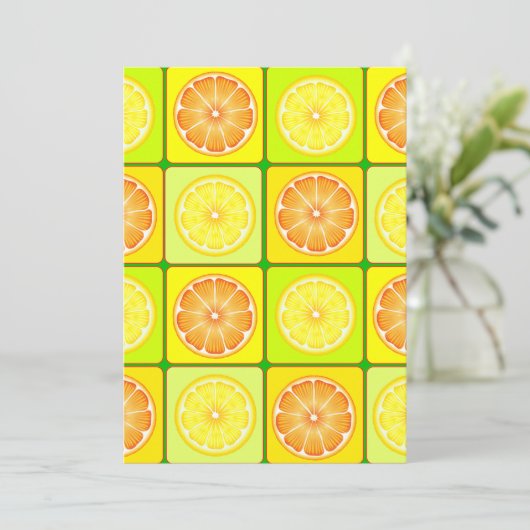 Invitations Oranges Et Citrons (Debout devant)