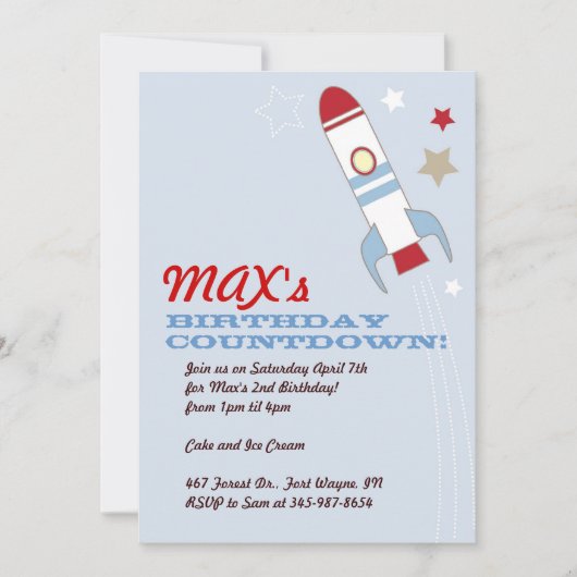 Invitations orientées d'anniversaire de bateau de (Devant)