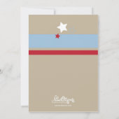 Invitations orientées d'anniversaire de bateau de (Dos)