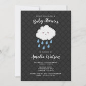Invitations orientées de baby shower de nuage de (Devant)