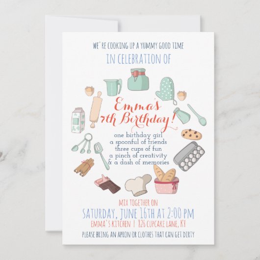 Invitations orientées de cuisson de partie (Devant)