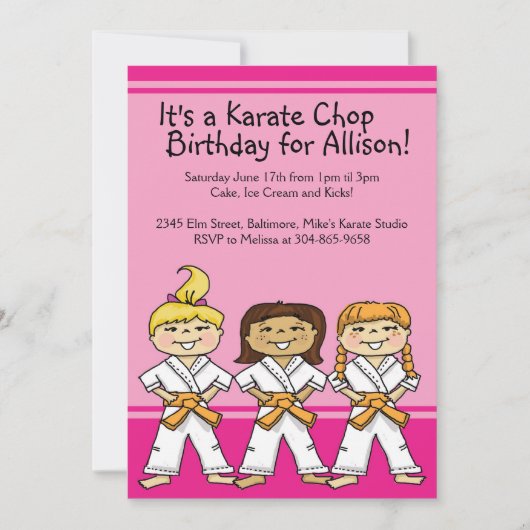 Invitations orientées de fête d'anniversaire de (Devant)