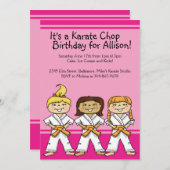 Invitations orientées de fête d'anniversaire de (Devant / Derrière)