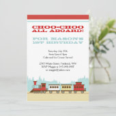 Invitations orientées de fête d'anniversaire de (Debout devant)