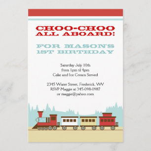 Invitations orientées de fête d'anniversaire de
