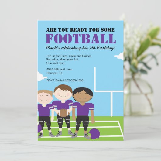 Invitations orientées de fête d'anniversaire du (Debout devant)