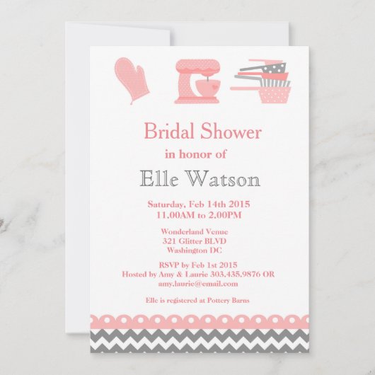 Invitations orientées de Fête de la mariée de (Devant)