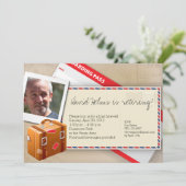 Invitations orientées de voyage - grandes pour la (Debout devant)