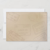 Invitations orientées de voyage - grandes pour la (Dos)