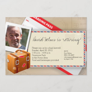 Invitations orientées de voyage - grandes pour la