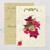 Invitations orientés de mariage de pirate (Devant / Derrière)