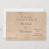 Invitations orientés de Vintage voyage (Dos)