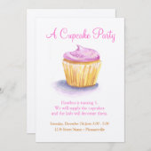 Invitations originales de petit gâteau (Devant / Derrière)