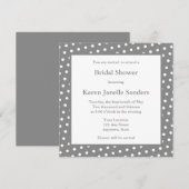 Invitations ou annonces de Wedding showers gris (Devant / Derrière)