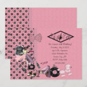 Invitations ouvrières de partie des années 50 (Devant / Derrière)