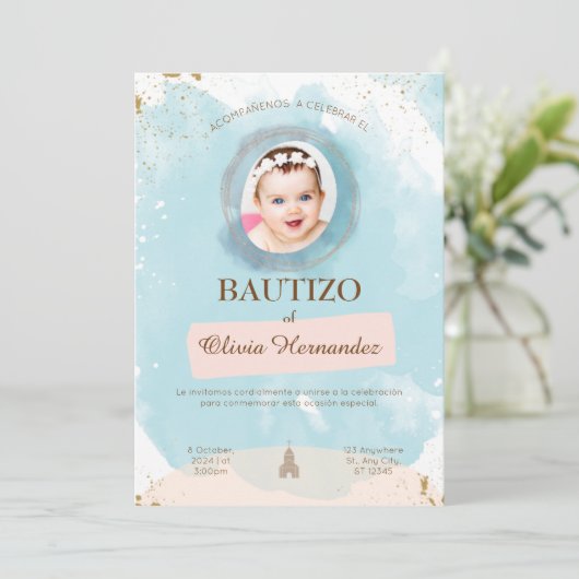 Invitations Para Bautizo (Debout devant)