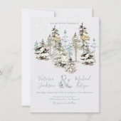 Invitations parfaites à mariage dans la forêt de n (Devant)