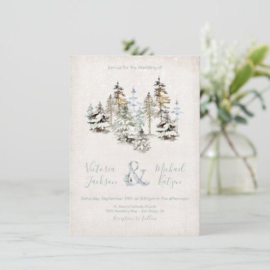 Invitations parfaites à mariage dans la forêt de n (Debout devant)