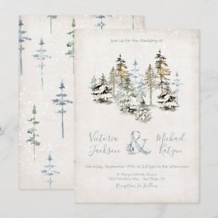 Invitations parfaites à mariage dans la forêt de n