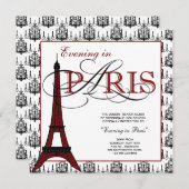 Invitations Paris Prom (Devant / Derrière)