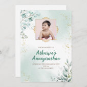 Invitations Pasni Annaprashana invitation, Weaning (Devant / Derrière)