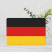 Invitations patriotiques avec drapeau allemand (Debout devant)