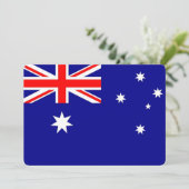Invitations patriotiques avec drapeau australien (Debout devant)