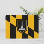 Invitations patriotiques avec Drapeau de Baltimore (Debout devant)